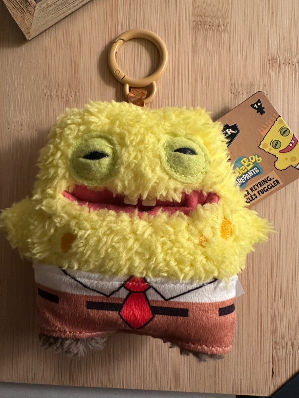 NWT SpongeBob x Fuggler bag charm/keychain